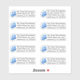 Seaside Garden Wedding Individuelle Mailing-Adress Aufkleber