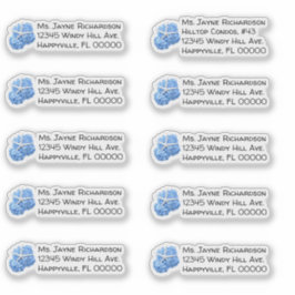 Seaside Garden Wedding Individuelle Mailing-Adress Aufkleber