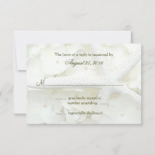 Seaside Garden Wedding Invitation Cards RSVP Karte