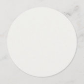 Seaside Garden Wedding Menu Round Template Einladung (Rückseite)