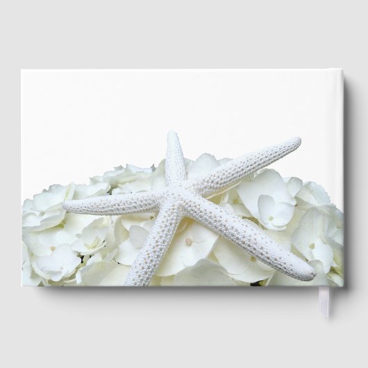 Seaside Garden White Starfish and Bloral Gästebuch (Rückseite)
