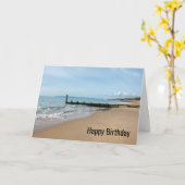 Seaside Happy Birthday Card Karte (Gelbe Blume)