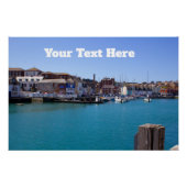 Seaside Harbard Tranquility - Glossy Poster (Vorderseite)