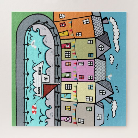 Seaside Harbour Jigsaw Puzzle (Horizontal)