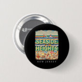 Seaside Heights New Jersey Nj Beachside Bliss Sd26 Button (Vorne & Hinten)