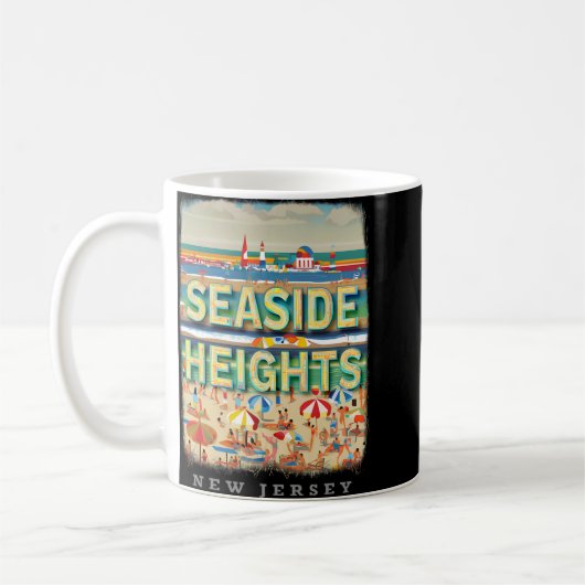 Seaside Heights New Jersey Nj Beachside Bliss Sd26 Kaffeetasse (Links)