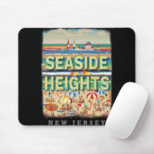 Seaside Heights New Jersey Nj Beachside Bliss Sd26 Mousepad (Mit Mouse)