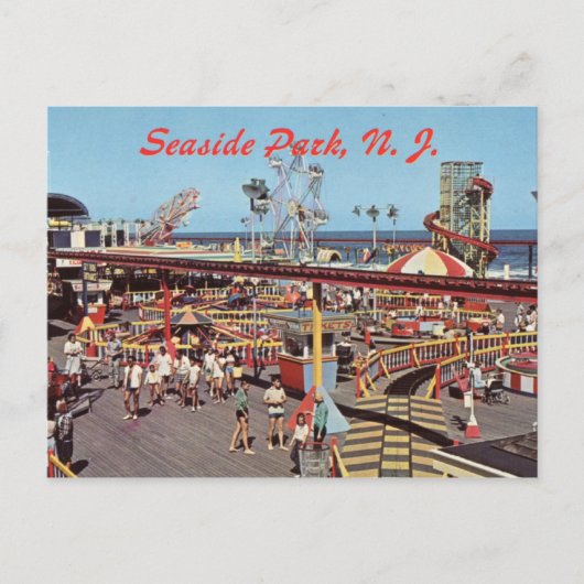 Seaside Heights, NJ Postkarte (Vorderseite)
