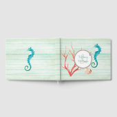 Seaside Hütte Chic Wedding Guest Book Gästebuch (Voll)