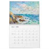 Seaside Impressions – A Day by the Sea Oil Paint Kalender (Mär 2026)
