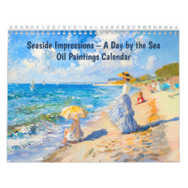 Seaside Impressions – A Day by the Sea Oil Paint Kalender
