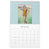 Seaside in Style Vintage Portraitkarten Kalender (Feb 2027)