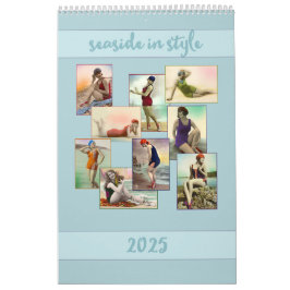 Seaside in Style Vintage Portraitkarten Kalender