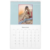 Seaside in Style Vintage Portraitkarten Kalender (Mär 2026)