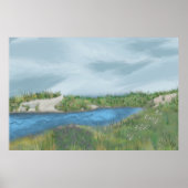 Seaside Inlet Canvas Print Poster (Vorne)