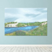 Seaside Inlet Leinwanddruck (Insitu (Holzboden))