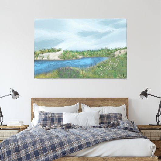 Seaside Inlet Leinwanddruck (Insitu (Schlafzimmer))