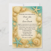 Seaside Keepake Foto Hochzeit Einladung (Vorderseite)