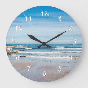 Seaside landscape, beautiful wall clock große wanduhr