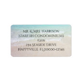 Seaside Lifestyle-Rücksendeadresse Adressaufkleber (Vorne)
