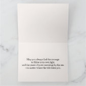 Seaside Lighthouse & Hütte Aquarell Dankeskarte (Innenseite)