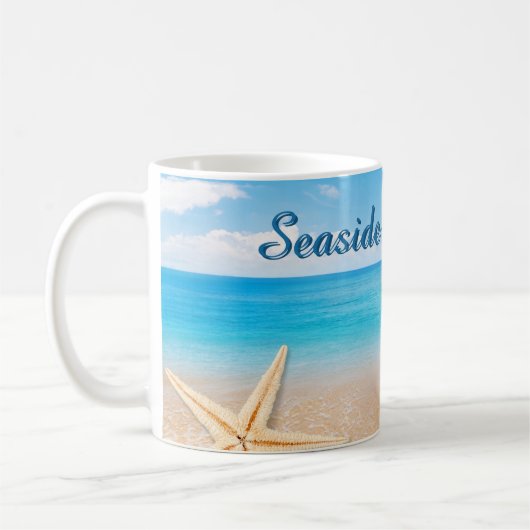 Seaside Memories Personalized Mug Kaffeetasse (Links)