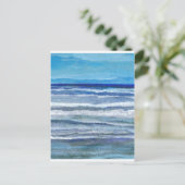 Seaside Ocean Art Postkarte (Stehend Vorderseite)