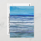 Seaside Ocean Art Postkarten (Vorne/Hinten)