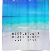 Seaside Ocean Beach House Duschvorhang (Vorderseite)