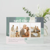 Seaside Ocean Glass | 3 FOTO SAVE THE DATE (Stehend Vorderseite)