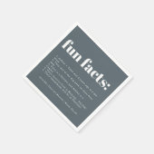 Seaside Ocean Glass | Fakten zum Hochzeitspass Serviette (Ecke)