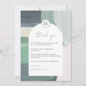 Seaside Ocean Glass | Hochzeitskarte Dankeschön Ka (Vorderseite)