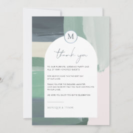 Seaside Ocean Glass | Hochzeitskarte Dankeschön Ka Dankeskarte