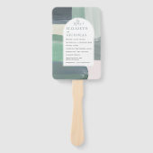 Seaside Ocean Glass | Hochzeitsprogramm Fächer (Vorderseite)