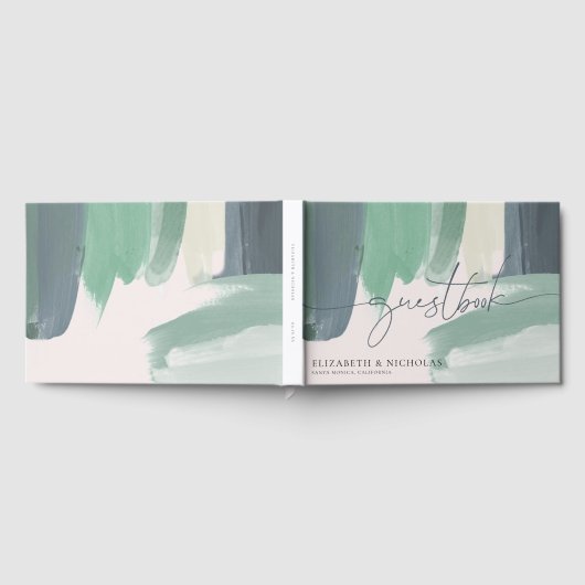 Seaside Ocean Glass | Wedding Guest Book Gästebuch (Voll)