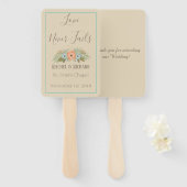 Seaside Paradise Wedding Fächer (Vorne und Hinten)