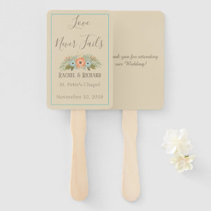 Seaside Paradise Wedding Fächer