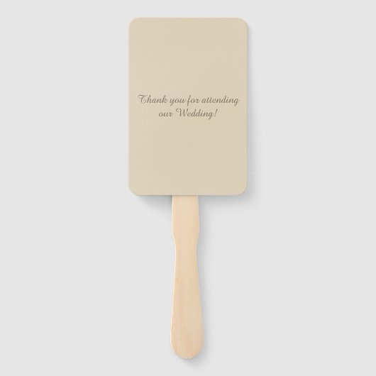 Seaside Paradise Wedding Fächer (Rückseite)