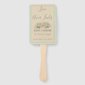 Seaside Paradise Wedding Fächer (Vorderseite)