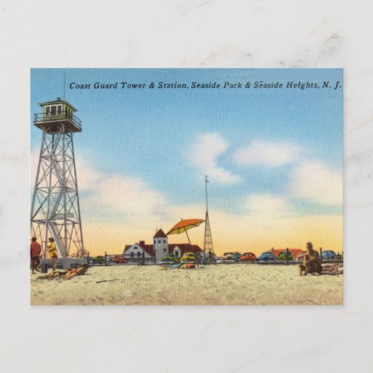 Seaside Park and Seaside Heights, New Jersey Postkarte (Vorderseite)