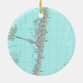 Seaside Park & NJ Shore Map (1989) Keramikornament (Hinten)