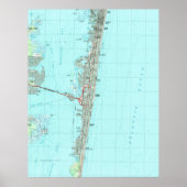 Seaside Park & NJ Shore Map (1989) Poster (Vorne)