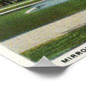 Seaside Park View of Mirror Lake Poster (Ecke)