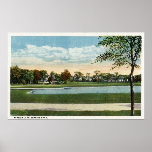 Seaside Park View of Mirror Lake Poster (Vorne)