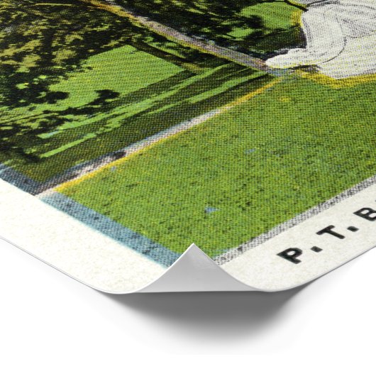 Seaside Park View of the P T Barnum Monument Poster (Ecke)