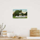 Seaside Park View of the P T Barnum Monument Poster (Küche)