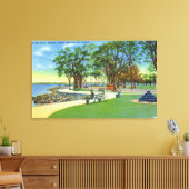 Seaside Park View of the Seawall Walk Leinwanddruck (Insitu (Wohnzimmer))