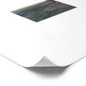 Seaside Portrait of Flamboyant Woman Poster (Ecke)