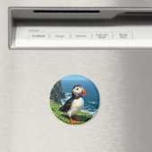 Seaside Puffin Illustration   Magnet (In Situ (Geschirrspüler))