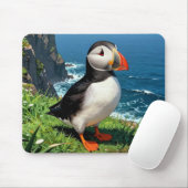 Seaside Puffin Illustration   Mousepad (Mit Mouse)